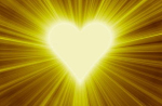 Golden shining heart