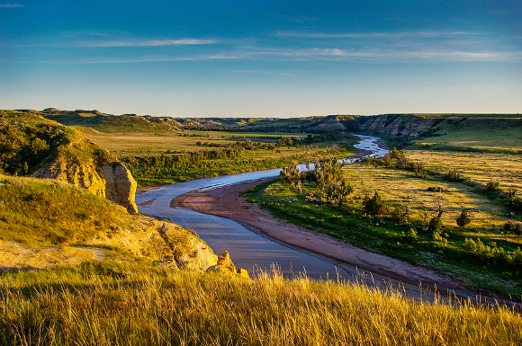 view of North Dakota riverland